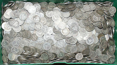 1892-1916 Lot of 10 Silver Barber Quarters 25C AG