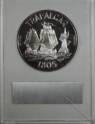 1967 BCS Lord Nelson Medal 999 Fine Silver Proof Britannia Commemorative Medal