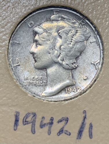 1916-1945 Mercury Dime 10c Coin Complete Set-In Dansco Album (1942/1 Included)