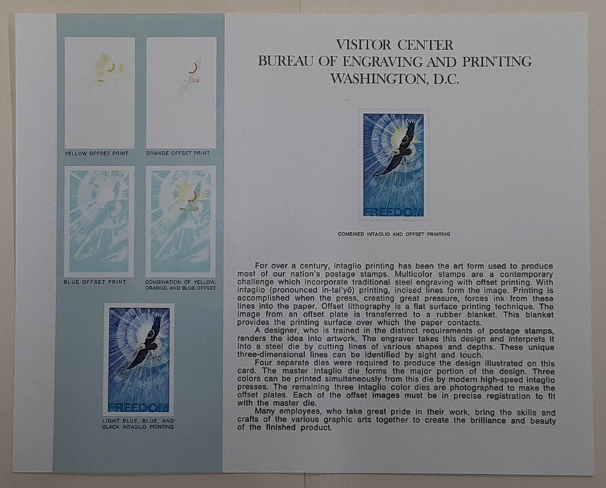 BEP Visitor Center Souvenir Card - Printing Process for Postage Stamps (B 49)