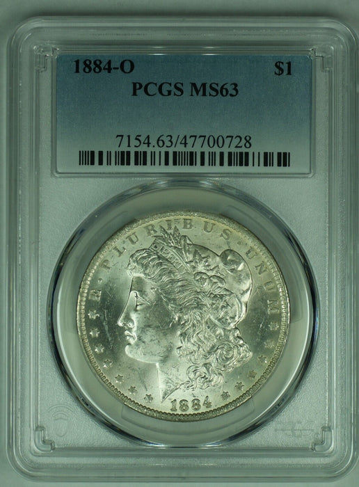 1884-O Morgan Silver $1 Dollar Coin PCGS MS 63 (8)