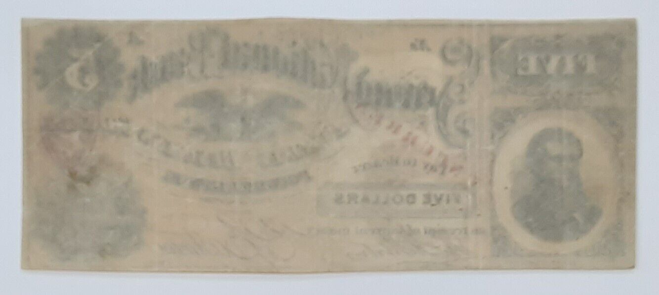 2nd Nat'l Bank of Eastman Business College Poughkeepsie, NY $5 Note VF