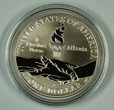 1995 Atlanta Paralympics Proof Silver Dollar Commemorative Coin, No Box No COA