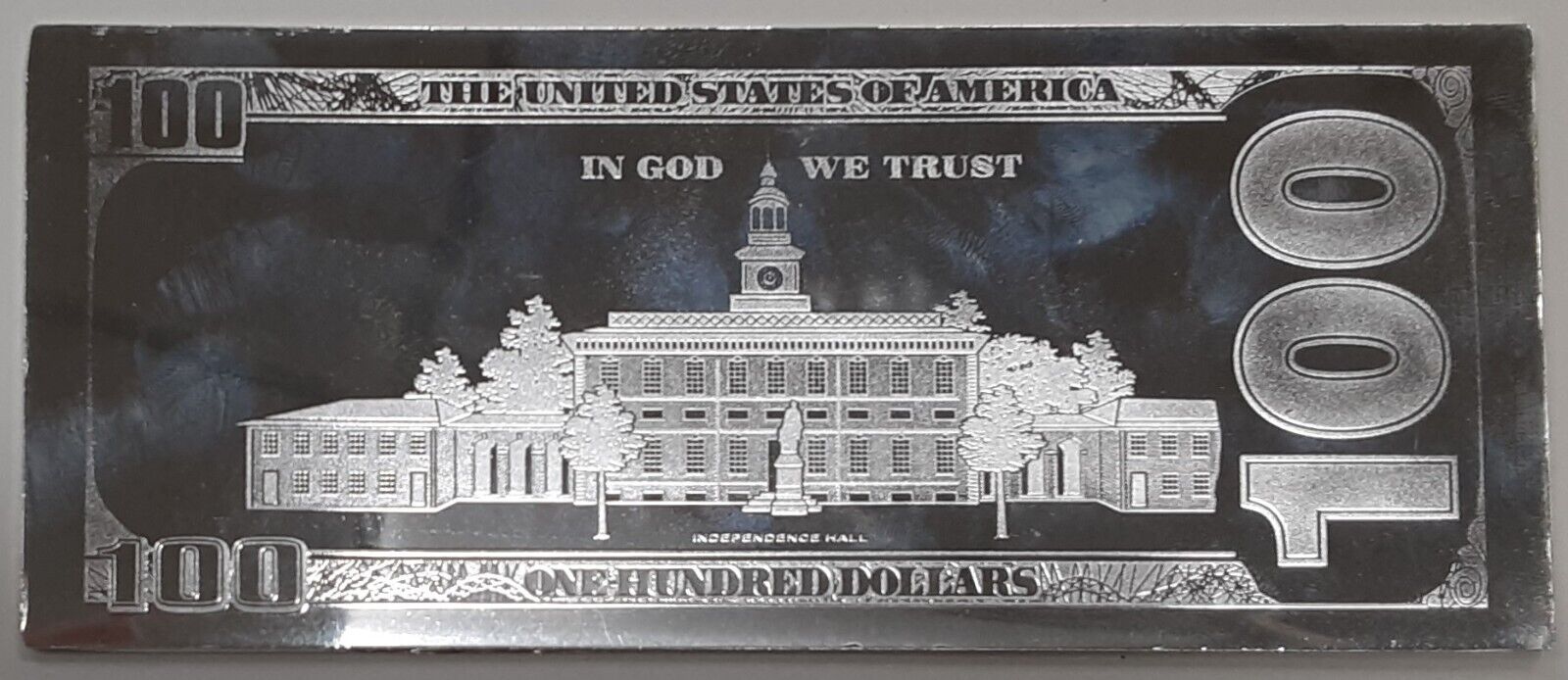 2014 $100 Note Design 4 Troy Oz .999 Silver Ingot-Proof-Like in Plastic Case