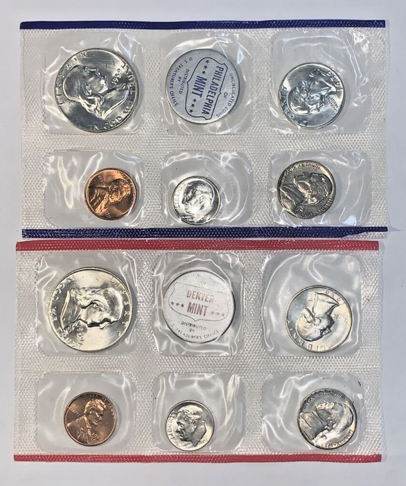 1959 Official U.S. Mint Set. Complete and original. 10 coins Both "P" & "D"