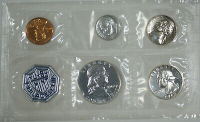 1962 US Mint Silver Proof Set 5 Gem Coins in Opened Original Envelope