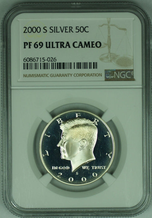 2000-S Proof Kennedy Silver Half Dollar 50C NGC PR 69 Ultra CAM (A)
