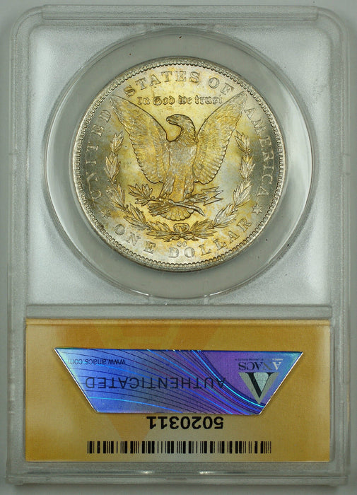 1884-CC Morgan Silver Dollar, ANACS MS-62, Nicely Toned