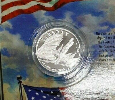 2012 Star Spangled Banner Gem Proof Silver $1 Coin in Original Mint Packaging