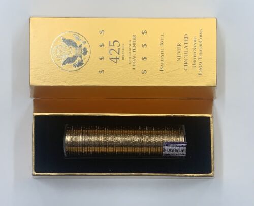 2009-P James K. Polk Presidential Dollar Roll 50 BU Coins-In Gold Bar Box