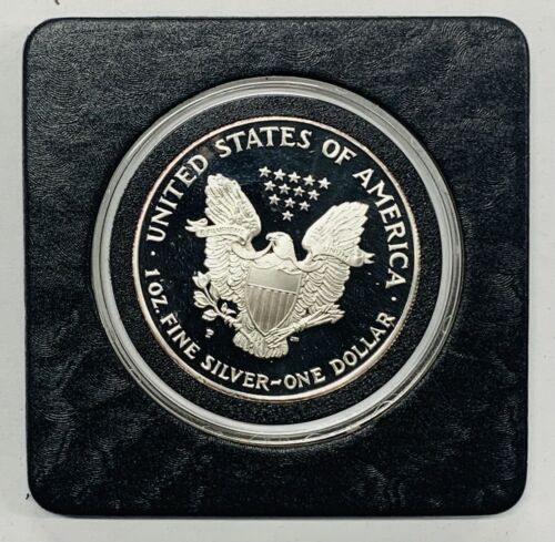 1996-P Proof American Silver $1 Eagle Coin-In Capsule
