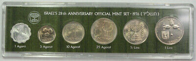 1976 Israel 28th Anniversary UNC Official Mint Set Complete with OGP