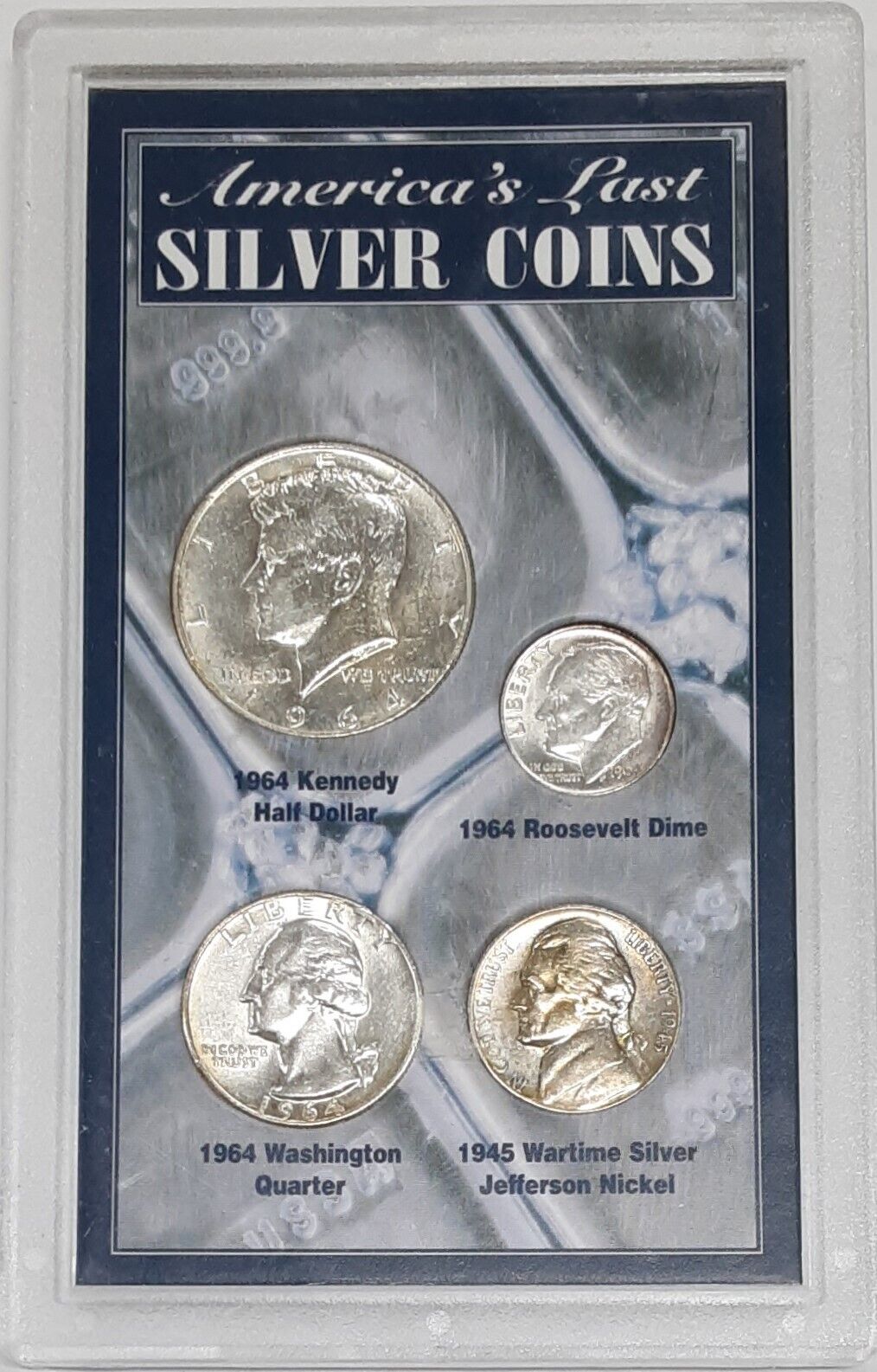 3 silver peace dollars plus 2 silver 1964 quarters 2024