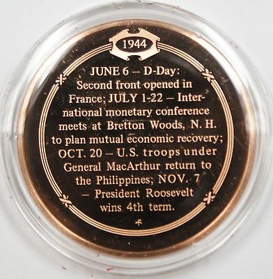 Bronze Proof Medal D-Day the Massive Assault on Europe June 6, 1944