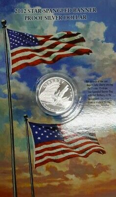 2012 Star Spangled Banner Gem Proof Silver $1 Coin in Original Mint Packaging