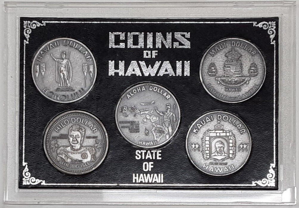 Coins of Hawaii 5 Piece Set in Holder - See Photos — Juliancoin