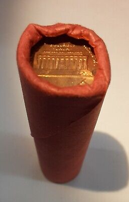 1970-D US Lincoln Cents BU Roll of 50 Coins Total in Wrappers/Coin Tube