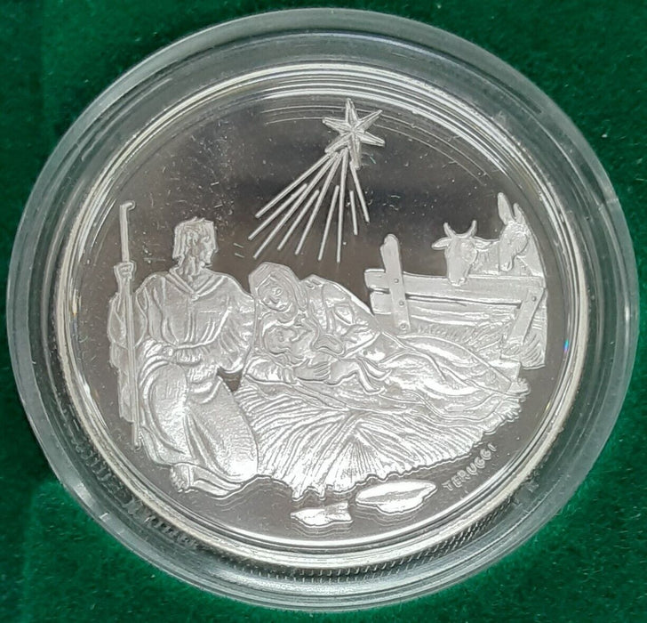 2000 Andorra 5 Diners Silver Nativity Coin - Gem Proof in OGP w/COA