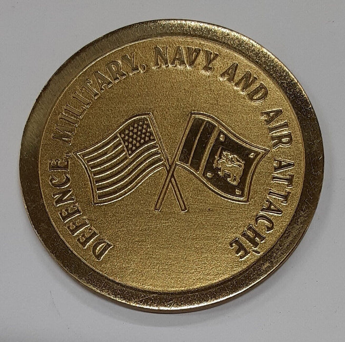 Sri Lanka Air Force-Defence Military Navy & Air Force Attache Challenge Coin