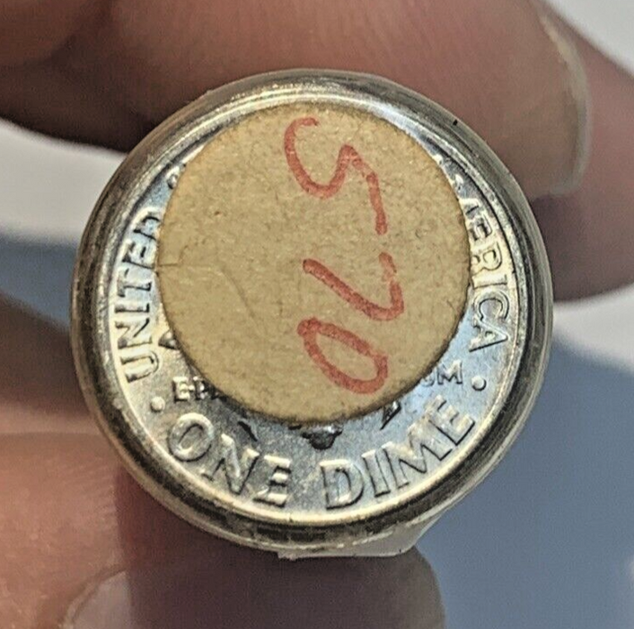 1957-D Roosevelt Dime BU/UNC Roll-50 Coins