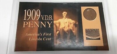 1909-VDB Lincoln Cent - First Lincoln Cent in American History Society Holder