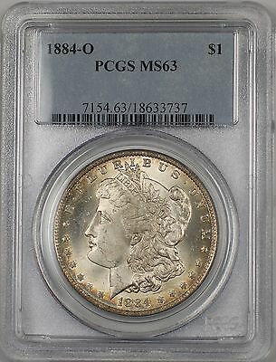 1884-O Morgan Silver Dollar Coin $1 PCGS MS-63 Better Coin Toned (BR-16 P)