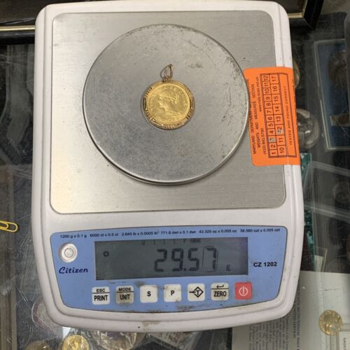 1962 Chile 100 Pesos Gold Coin/Pendant