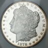 1878-CC Morgan Silver Dollar Choice BU DMPL Slabbed Coin