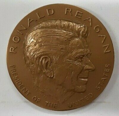 US Mint Ronald Reagan Presidential High Relief Bronze Inaugural Medal