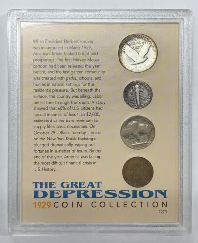1929 Coin Collection The Great Depression, 4 Coin Collection