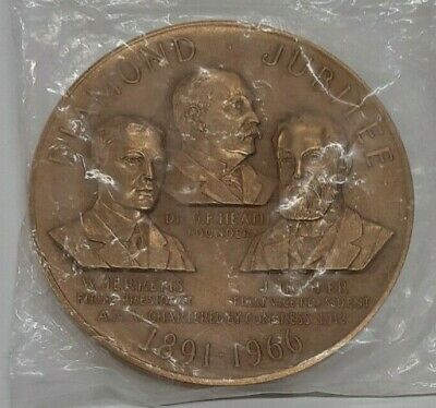 1966 ANA Diamond Jubilee Bronze Commemorative Medal - UNC