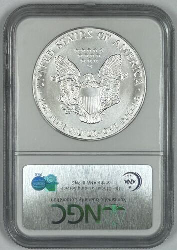 1993 American Silver $1 Eagle NGC MS 69 (X)