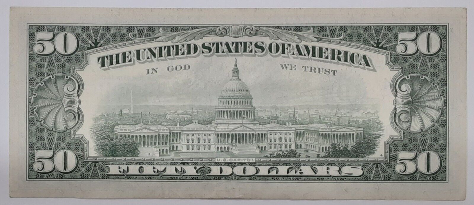 1963-A $50 Federal Reserve Note w/3 Digit S/N Fr. 2113-D Crisp XF/AU WW