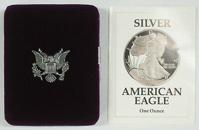 1991-S American Proof Silver Eagle Coin with Box and COA