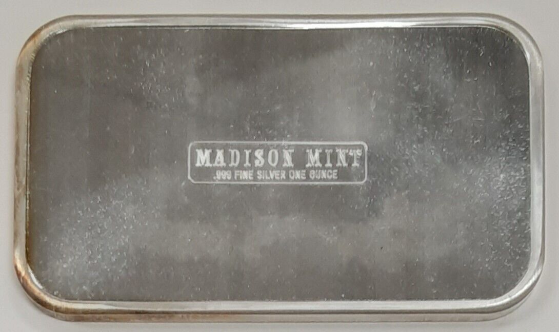 Madison Mint .999 Fine 1 Troy Oz Silver Bar - Christmas 1976 SB 185