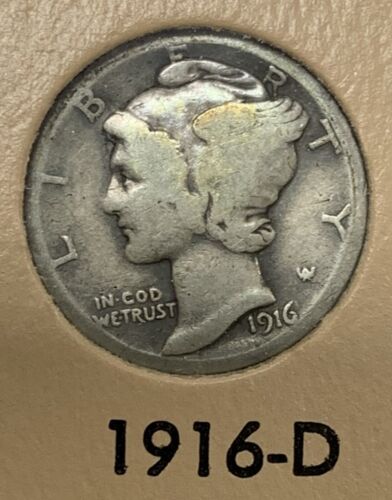 1916-1945 Mercury Dime 10c Coin Complete Set-In Dansco Album (1942/1 Included)
