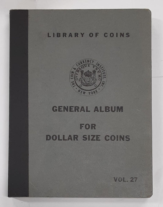 Empty Library Of Coins Album For Dollar Size Coins Vol. 27 - Used/See Photos