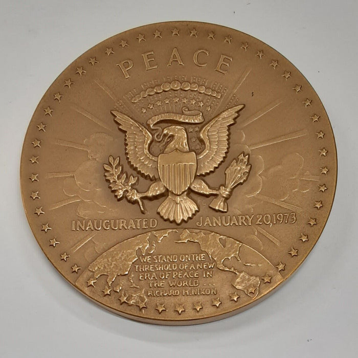 US Mint Richard Nixon Presidential HR Bronze 2nd Inaugural Medal-Used