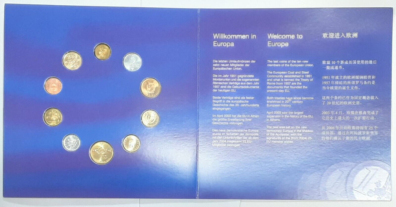 Euro-Zone Countries Collection of the Last National Coins 10 Coin Set