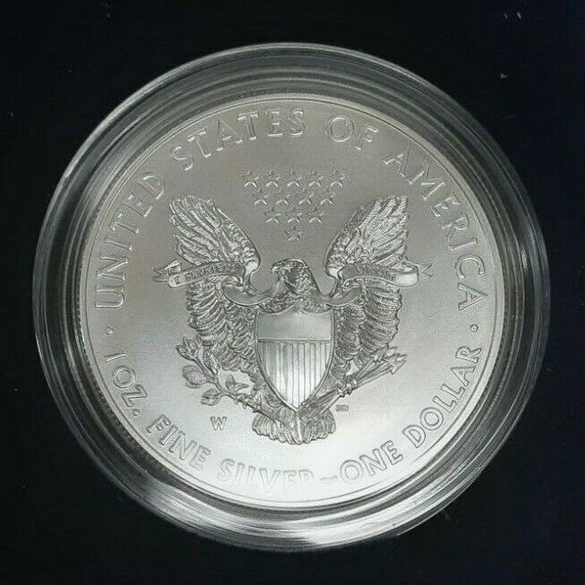 2012-W American Silver Eagle BU S$1 1 Oz Troy .999 Fine With COA & OGP
