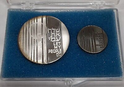 1971 Israel 10 Lirot UNC Let My People Go Silver Commem Coin W/Booklet