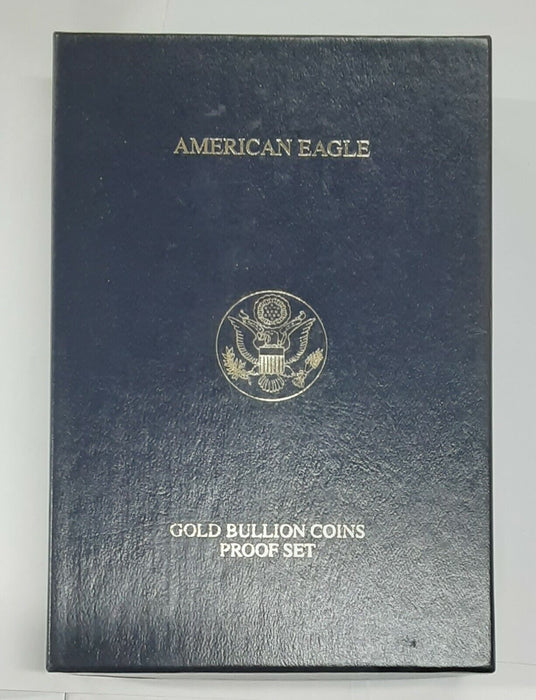 2000 American Eagle Gold 4 Coin Set Proof Coins in US Mint Box w/COA