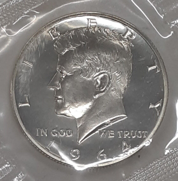 1964 US Mint Silver Proof Set Gem Coins w/Accented Hair 50C - NO Envelope
