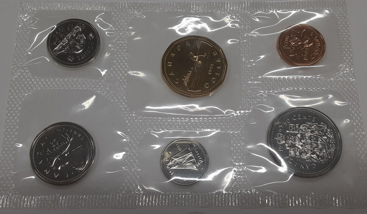 1993 Canada Mint Set- Proof Like- Uncirculated 6 Coin Set