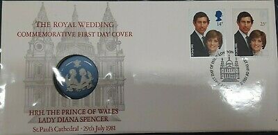 1981 Great Britain FDC Royal Wedding Prince Charles & Lady Diana W/Cameo