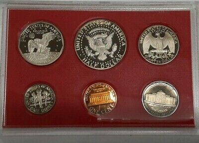 1981 US Mint Proof Set 6 Gem Coins in Original Mint Plastic - NO Sleeve