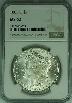 1885-O Morgan Silver Dollar $1 NGC MS-62 (46A)