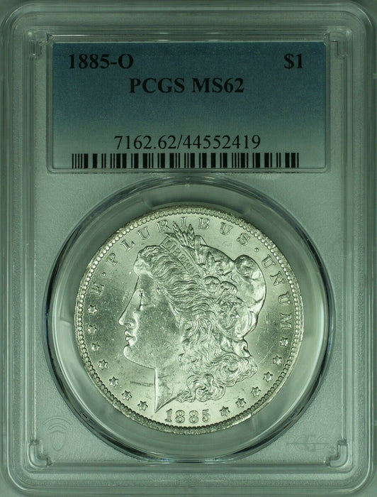 1885-O Morgan Silver Dollar Coin $1 PCGS MS-62 (28)