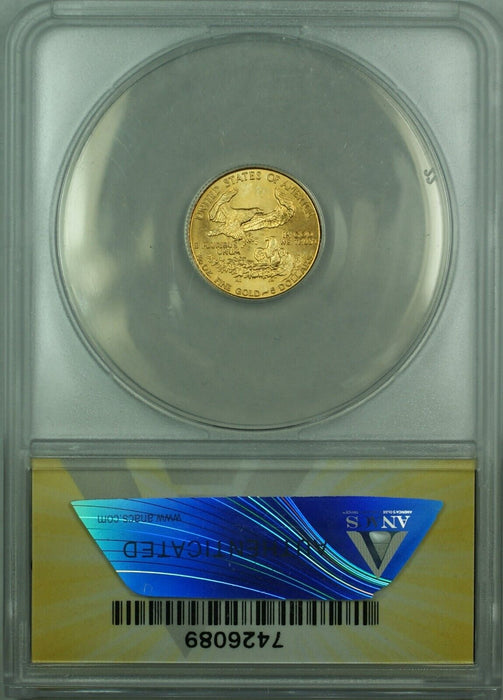 1989 Gold American Eagle 1/10th Ounce $5 AGE Coin ANACS MS-69