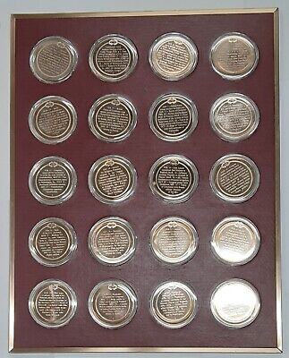 The Franklin Mint History of the US - Complete 200 Pc Bronze Proof Medals Set